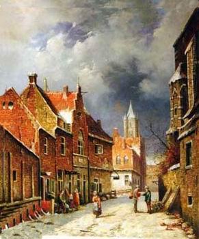 unknow artist European city landscape, street landsacpe, construction, frontstore, building and architecture. 159 Germany oil painting art